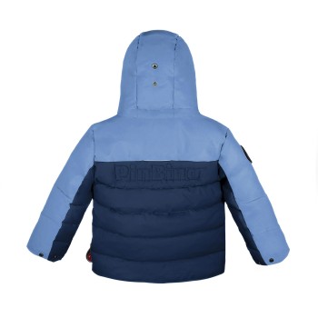 PinBina boys ecodown jacket dustblue-navyblue