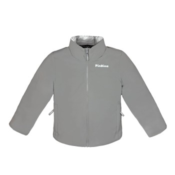 PinBina reversible jacket cedarbrown-pearlwhite
