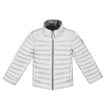 PinBina reversible jacket cedarbrown-pearlwhite