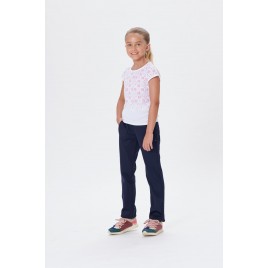Girls eco light fancy white/lady pink t-shirt